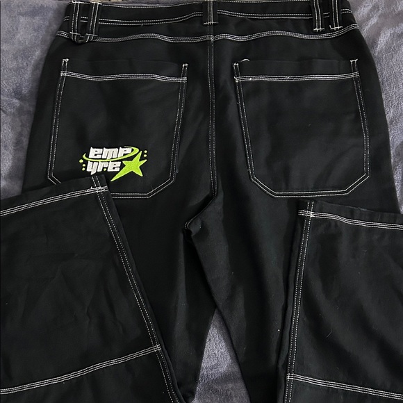 Empyre Black Jeans with White Stitching - Picture 3 of 4